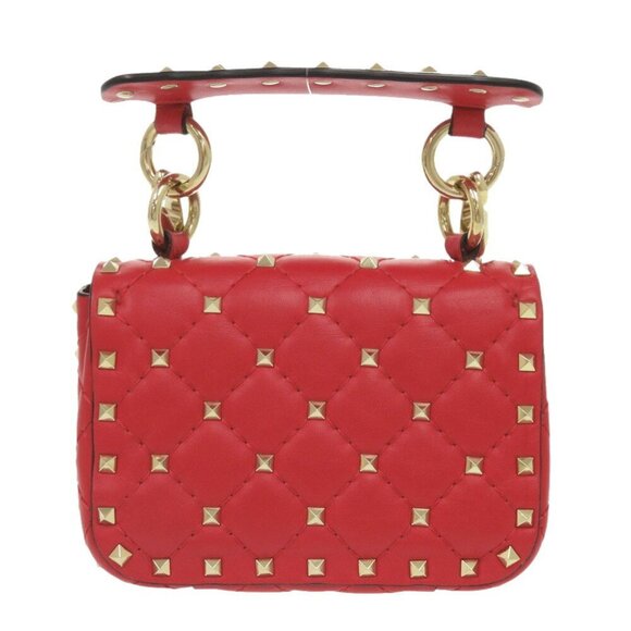 VALENTINO GARAVANI Red Leather Shoulder Bag - Picture 4 of 11